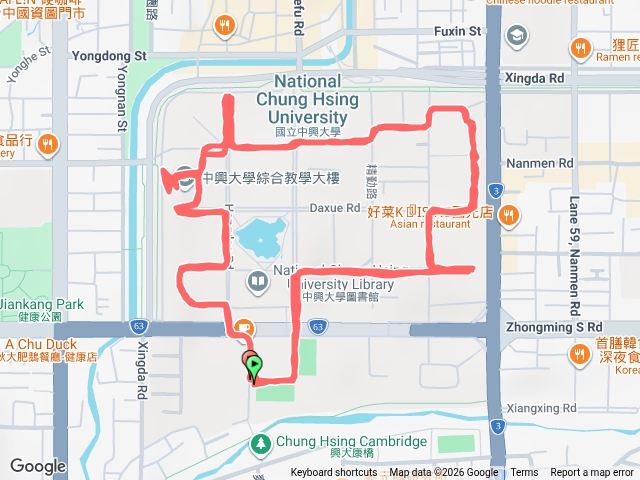 興大慢跑（Yi）繼續轉動直到最後一秒鐘
