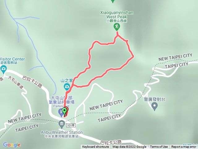 小觀音山西峰小O型縱走