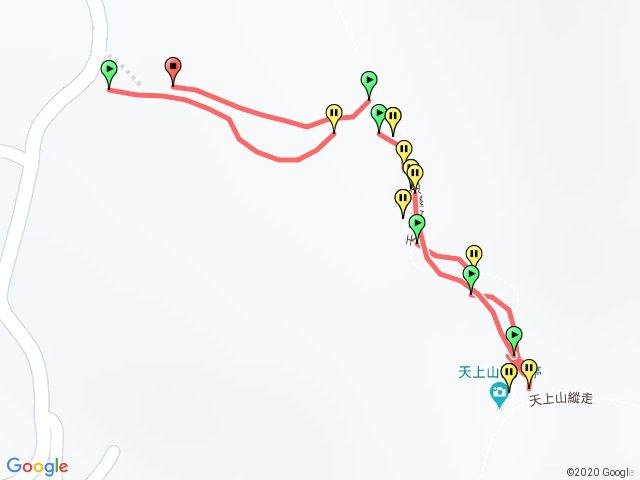 天上山， 承天路往天上山0.5m指標，往桐花公園0，28m指標大石階上，最後登頂左拉繩 觀月亭右下 較安全