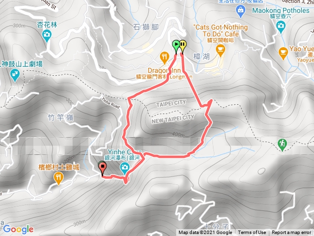 銀河路登山口經楣子寮溪至三玄宮山