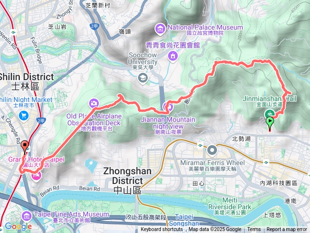 金面山，文間山，老地方，劍潭捷運