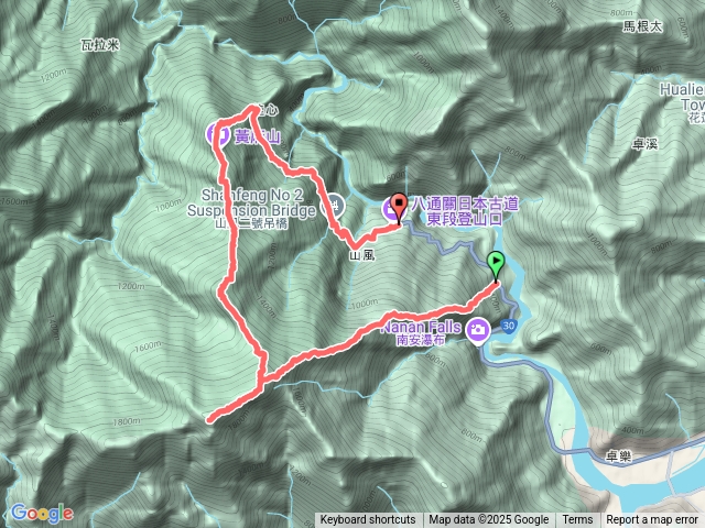 鳳鳴山，大里仙山，黃麻山O型預覽圖