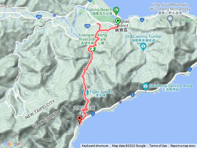 草嶺古道 福隆車站到大里車站