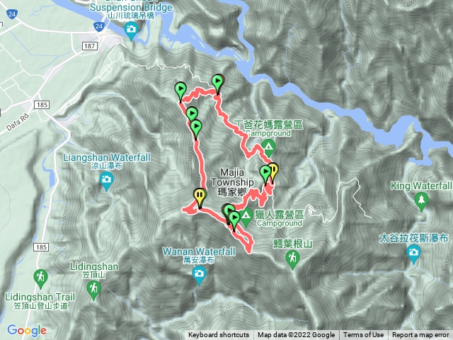 (O形)白賓山 真笠山 東北峰 東南峰