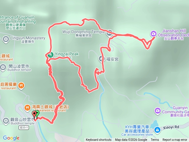小北插-鷹仔尖-尖山來回預覽圖