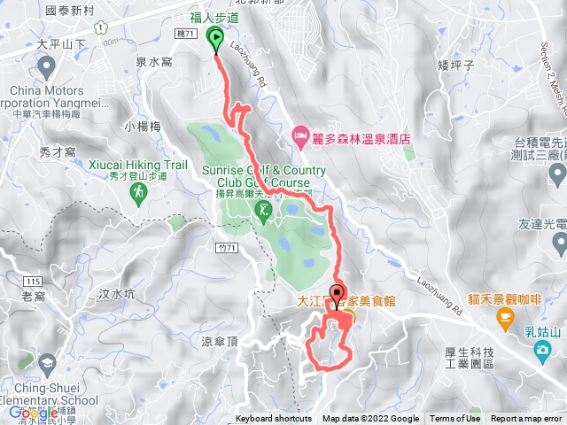 福人步道大北坑休閒農業區