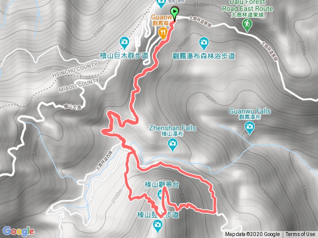 新竹觀霧榛山登山步道O型20201128