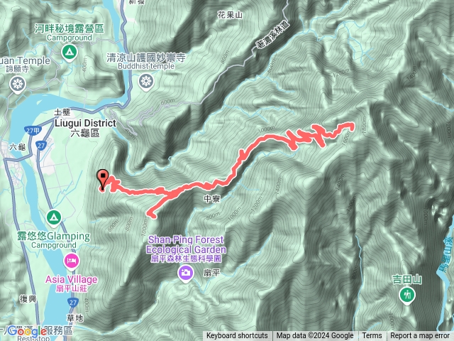 六龜佛心禪寺-探勘南鳳山（御油山主峰）林道崩壞地點-大原山 2024-11-22預覽圖