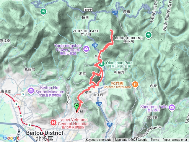 天母古道-紗帽山-苗團登山步道-七星山主峰-天母古道