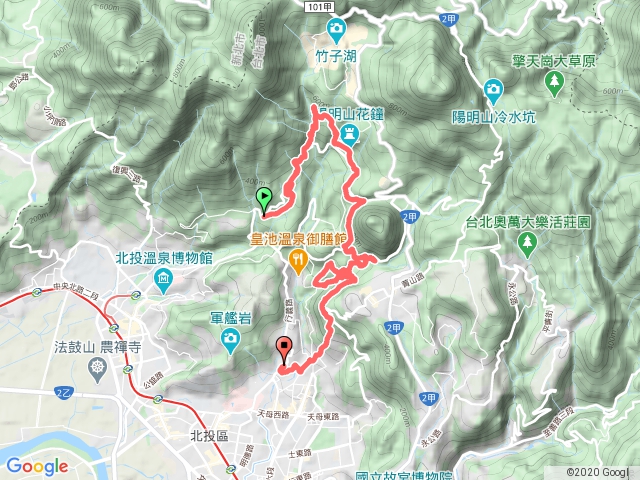 泉源國小連走陽明山前山三瀑-大屯、松溪、翠峰