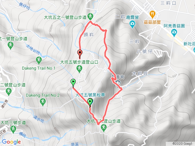 200823大坑5號與5之1步道首次挑戰