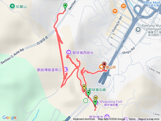 劉銘傳隧道+獅球嶺砲台