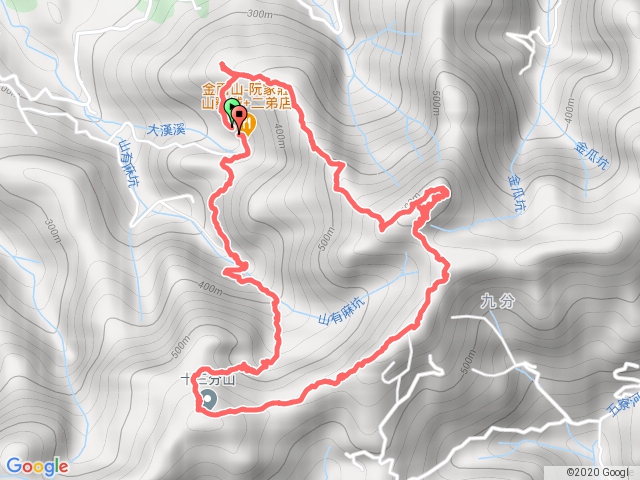 金山面山金面山13分山大O縱走