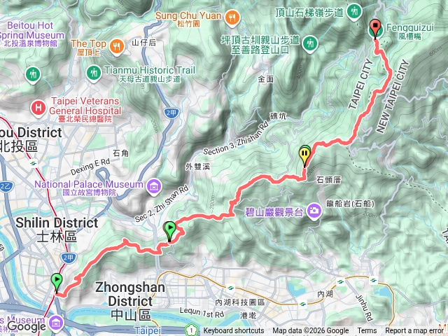 劍風縱走(劍潭、文間、大崙尾、大崙頭、碧山)