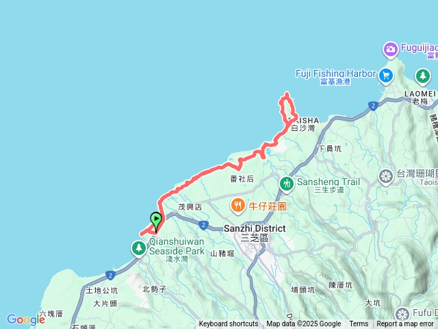 淺水灣到白沙灣經麟山鼻步道