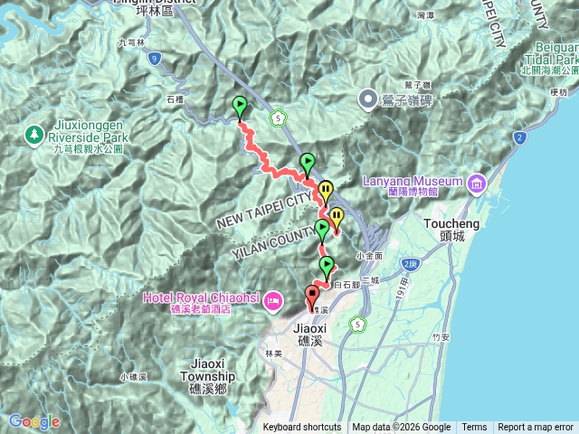 淡蘭古道南路，碧湖橋到礁溪