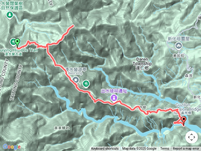 浸水營古道上姑子崙山