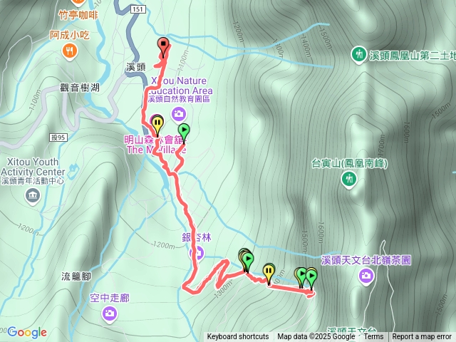 午安2025011913：15登溪頭天文臺步道祝順心如意。_