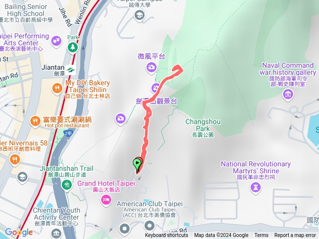 劍潭山-圓山飯店後面登山口預覽圖