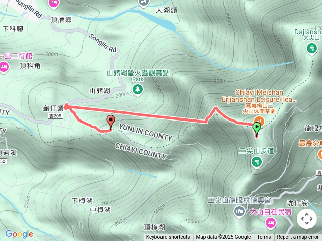 華山4-1步道直上二尖山