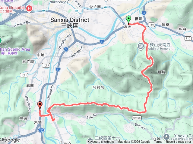 20260919-溪南尖、王公坑山至三峽中正路二段公車站