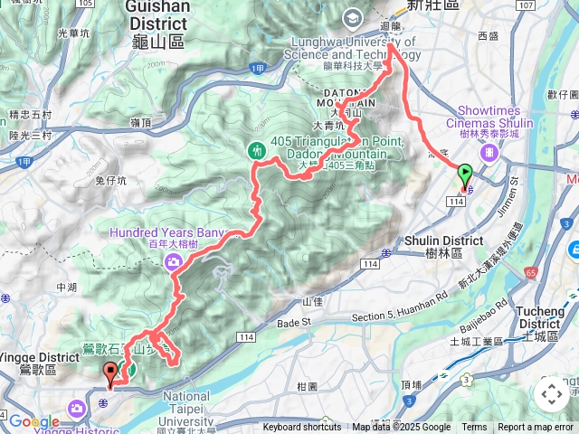 迴鶯縱走16連峰