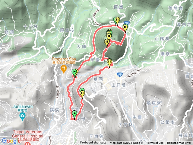 天母古道-紗帽山-橫嶺古道