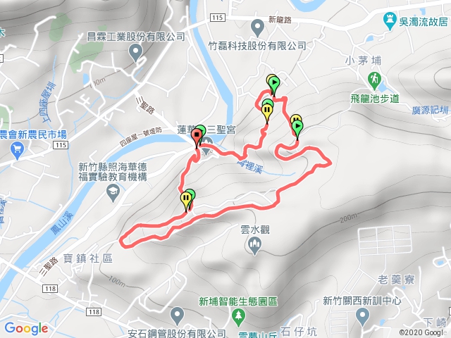 蓮華山飛龍步道、巨楓神木、五分埔山