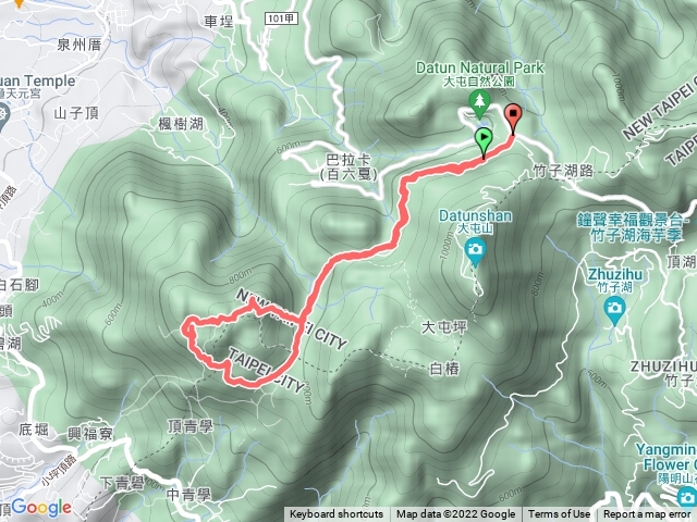 二子坪、面天山、向天山、向天池