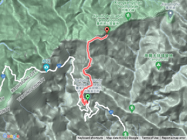 嘉明湖登山口至避難山屋D1