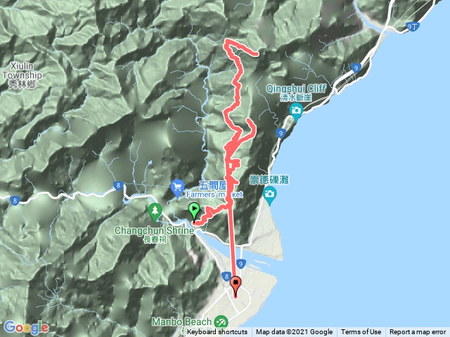 立霧山 清水大山 千里眼山