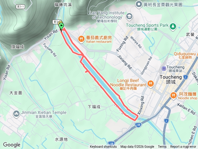 頭城福德坑溪堤防步道