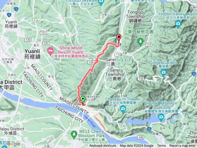 火炎山縱走慈濟山茶園下三義車站預覽圖