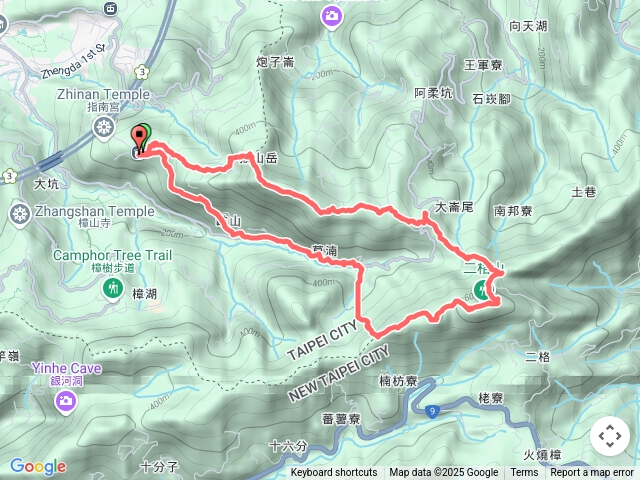 猴山岳、二格山