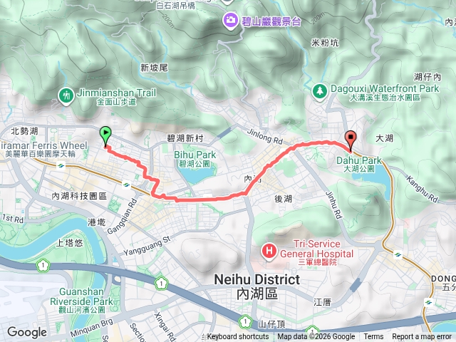 大湖公園健走