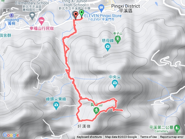 臭頭山p行路線