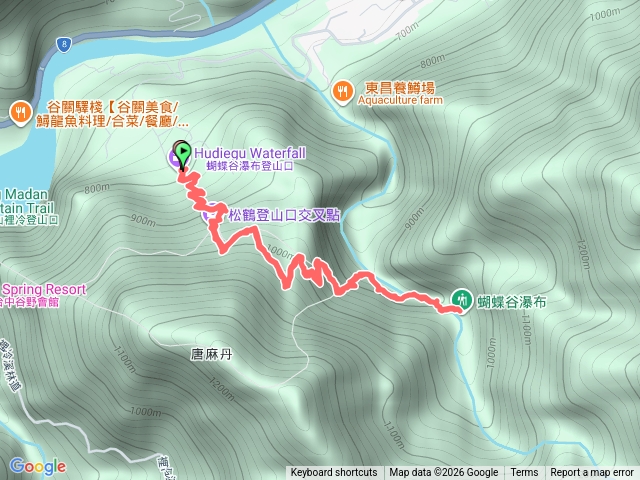 蝴蝶谷瀑布預覽圖