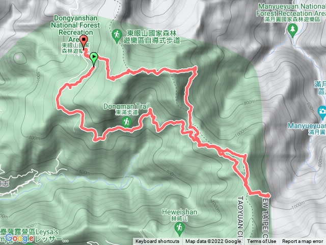 東滿步道 拉卡山 東眼山
