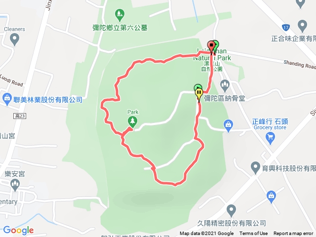 漯底山自然公園步道