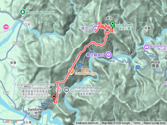 德文山三角點到清靜莊園預覽圖