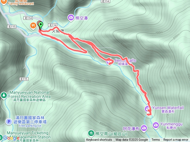 20250913雲森瀑布、姐妹瀑布