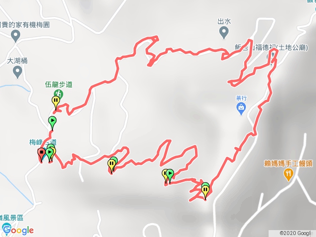 梅峰古道上伍龍步道下