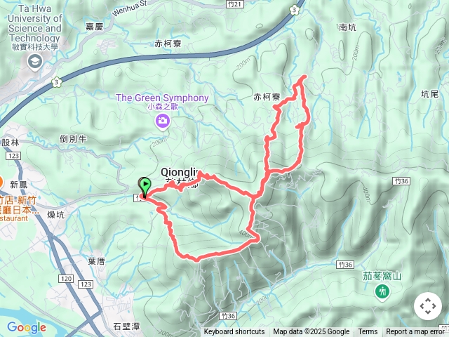 2021-10-17 芎林修心宮登山口~石壁潭山~中坑山～飛鳳山O繞