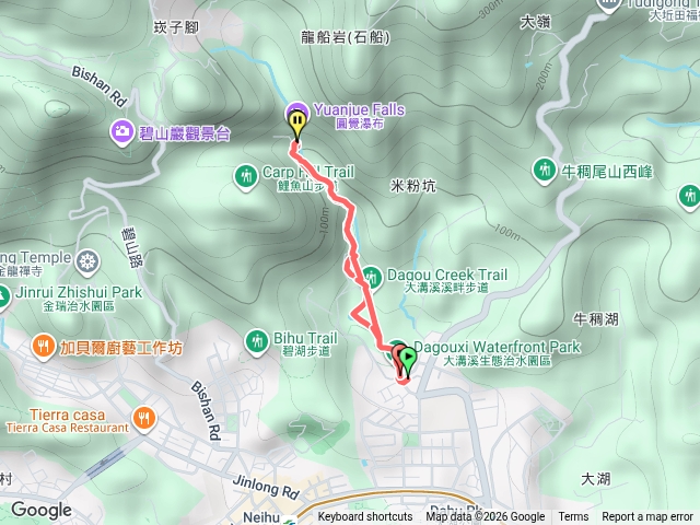 大溝溪治水園區圓覺瀑布