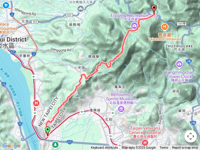 【任務一】2025臺北大縱走臺北大縱走第一段：關渡至二子坪202504190910預覽圖