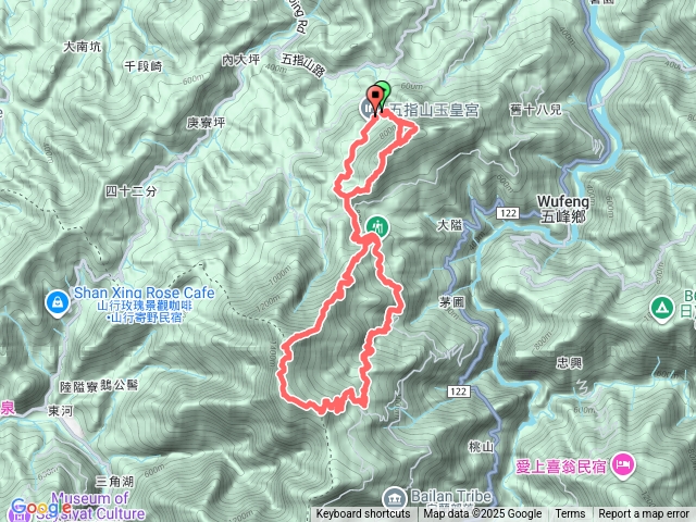 五指山、大隘山、鵝公髻山、預覽圖