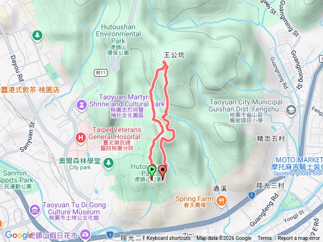 三聖宮經三五分山往停機坪，逸仙園回預覽圖