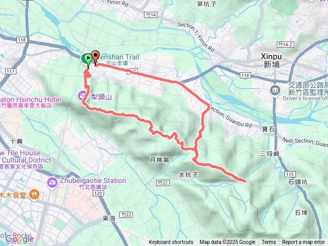 文山步道到三段崎步道