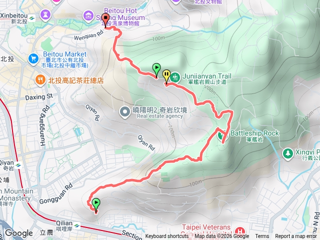 軍艦岩丹鳳山O型路線