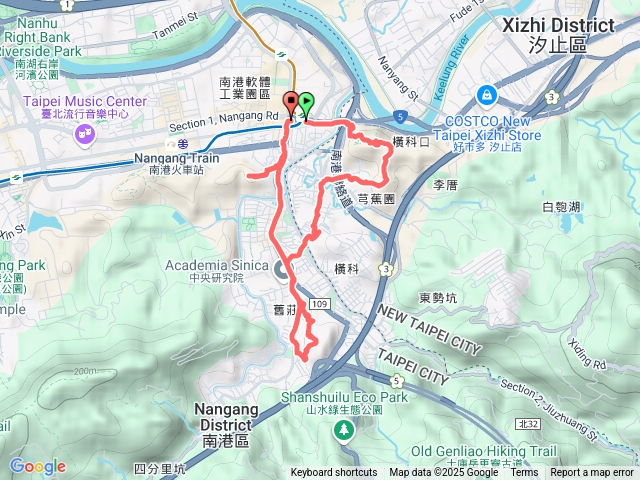 114/2/2南港五小山O型(小南港山、橫科山南峰、福山、舊莊山、中南山)